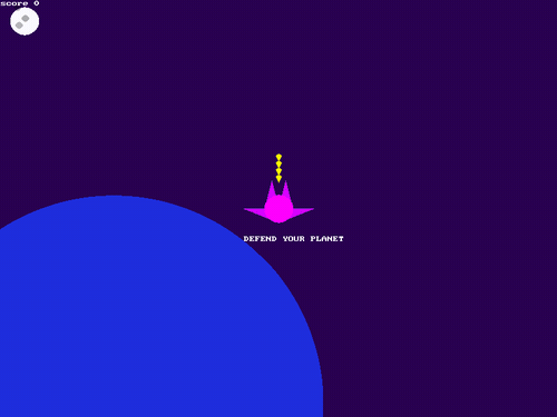 VirusGame space-shooter gameplay